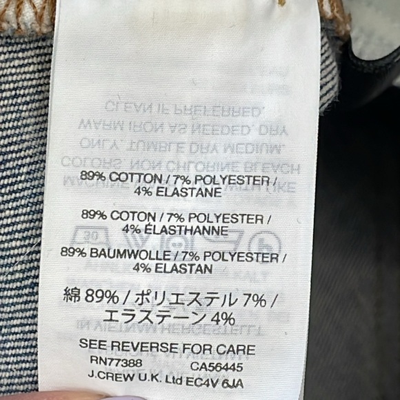 Madewell 8” Skinny Jeans Medium Ames Wash Stretch Classic Casual Sz 28 - Picture 12 of 13